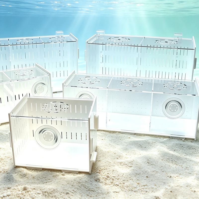 Aquarium Fish Parrot - ตู้แยกปลาพร้อมฝาปิด อุปกรณ์เพาะพันธุ์ปลาอเนกประสงค์สำหรับการเพาะเลี้ยงกุ้งและปลาค้างคาว