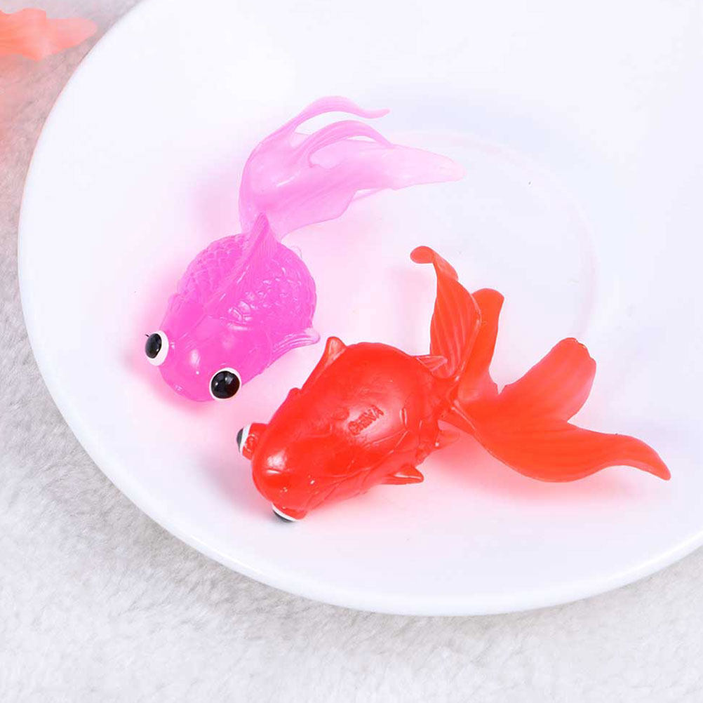 Aquarium Fish Artificial - 30 ชิ้น ปลาทองเทียม วัสดุ TPR คุณภาพพรีเมียม