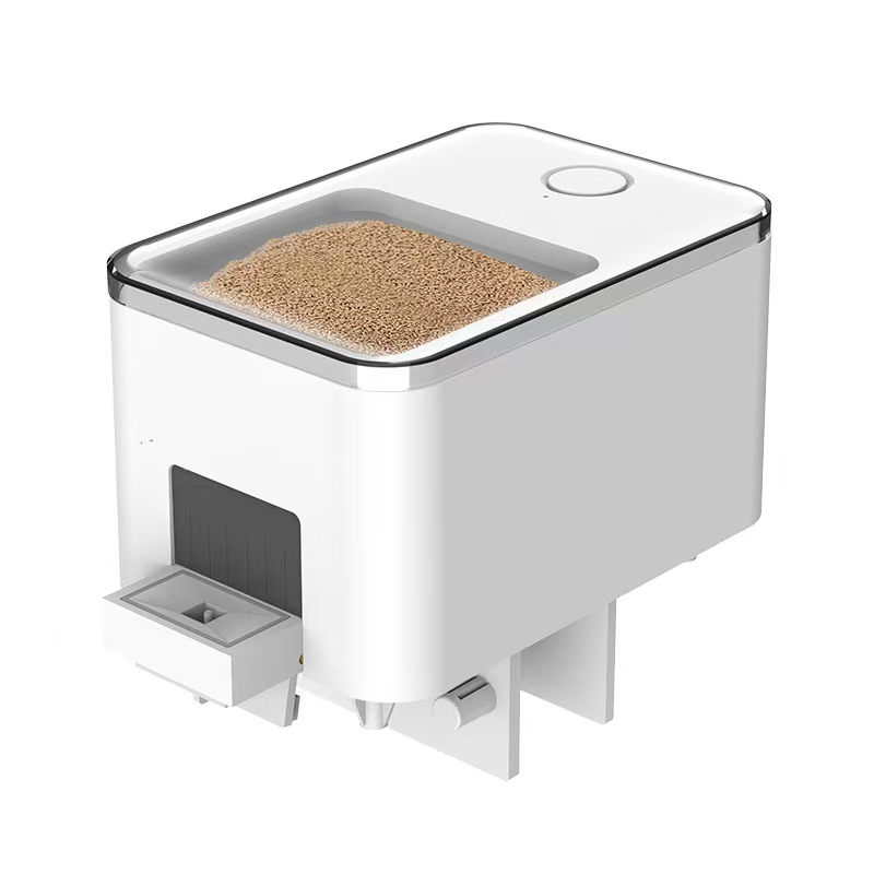 Aquarium Fish Auto Feeder - เครื่องให้อาหารปลาอัจฉริยะสำหรับตู้ปลา ตั้งเวลาอัตโนมัติ พร้อมหน้าจอ LCD แบบตั้งโปรแกรมได้ อุปกรณ์พกพาทำจากพลาสติก