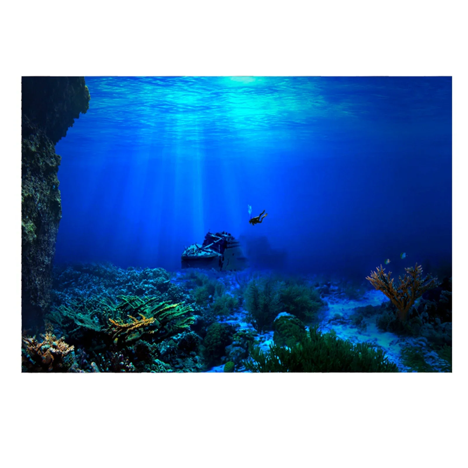 Aquarium Fish World - ป่าฝนกล่อง PVC โปสเตอร์ติดตู้ปลาตู้ปลาตู้ปลากล่องสัตว์เลื้อยคลาน3D ใต้น้ำโลกภูมิทัศน์รูปภาพวอลล์เปเปอร์ฉากหลังตกแต่ง