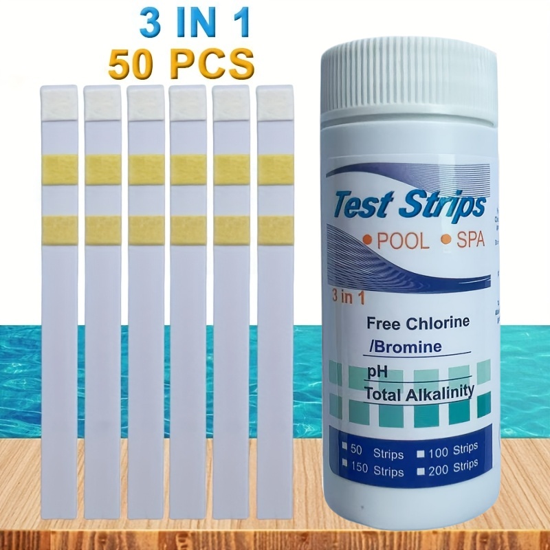 Aquarium Fishing - คลอรีน PH Test Strips สปาสระว่ายน้ํา Aquarium