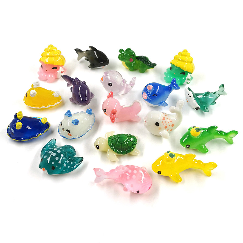 Aquarium Fish Artificial - ฉลามปลาวาฬปลาวาฬปลาโลมาSea FigurineชุดDiy Home Decor Aquarium Miniature