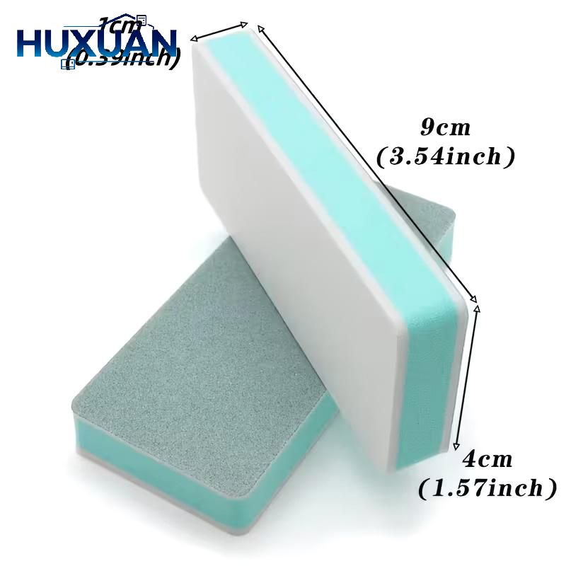 Aquarium Fish Home - 2/4 ชิ้น แปรงฟองน้ำสองด้านสำหรับตู้ปลา อุปกรณ์ทำความสะอาดกระจกตู้ปลา ที่ขูดและขจัดตะไคร่น้ำ สำหรับตู้ปลาในบ้าน