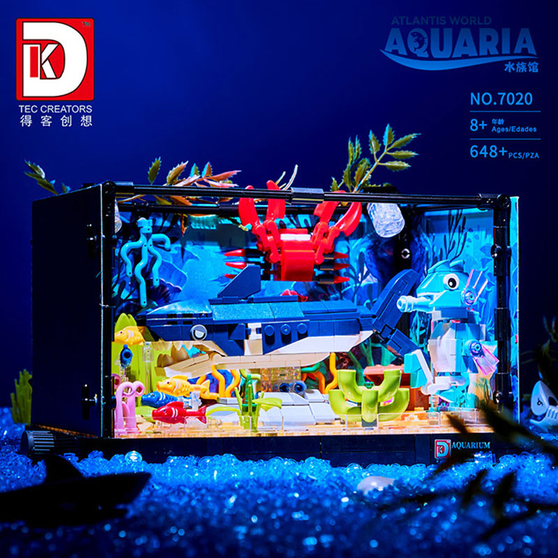 ตัวต่อสร้างระบบนิเวศฉลาม 648 ช - Aquarium Fish World บทวิจารณ์และราคา