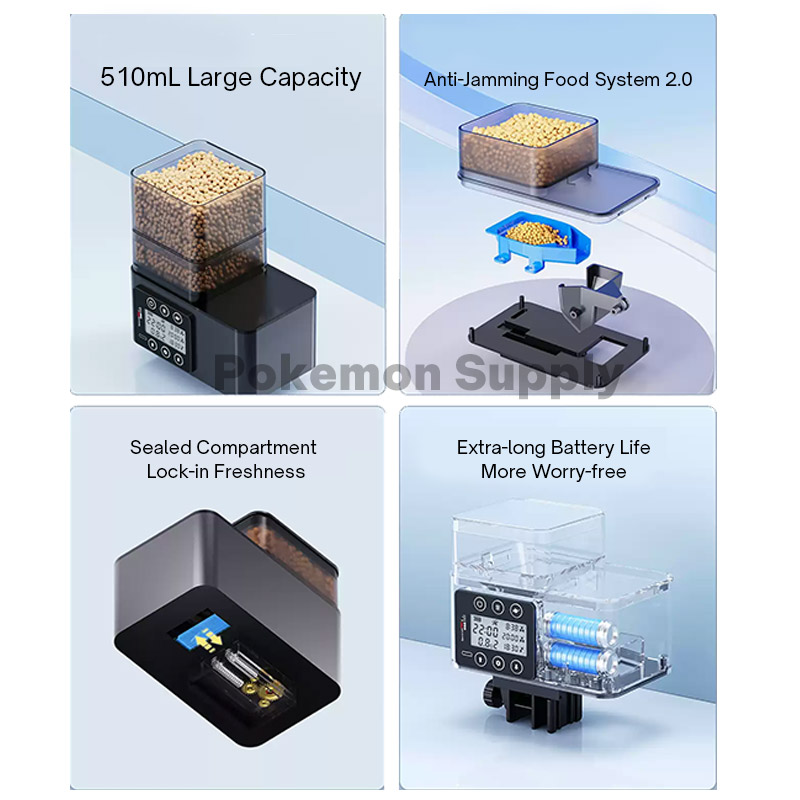 เครื่องให้อาหารปลาอัตโนมัติแบบ - Aquarium Fish Auto Feeder บทวิจารณ์และราคา