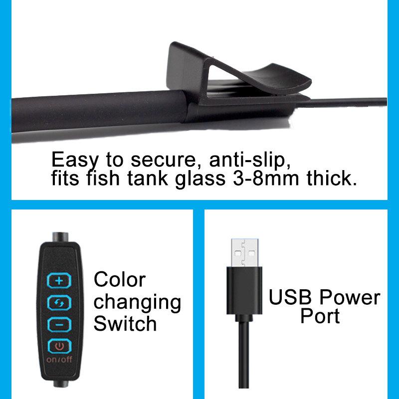 ไฟ LED สำหรับตู้ปลาแบบ USB ตกแ - Aquarium Fish Only บทวิจารณ์และราคา