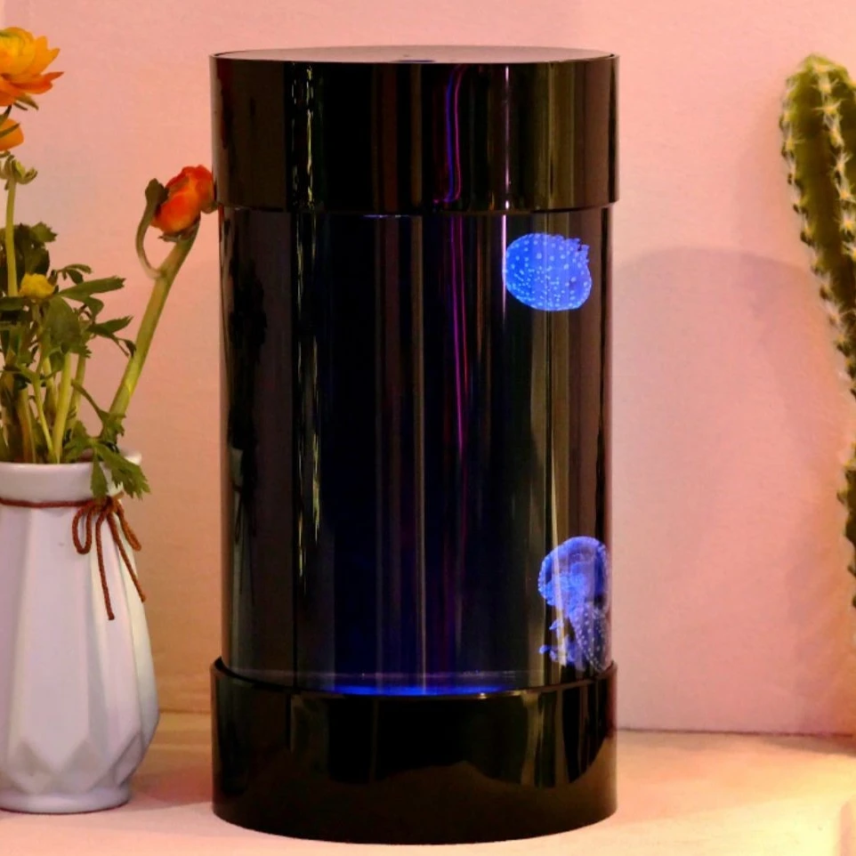 ตู้แมงกะพรุนทรงกระบอกตกแต่งบ้า - Aquarium Fish In Amazon บทวิจารณ์และราคา