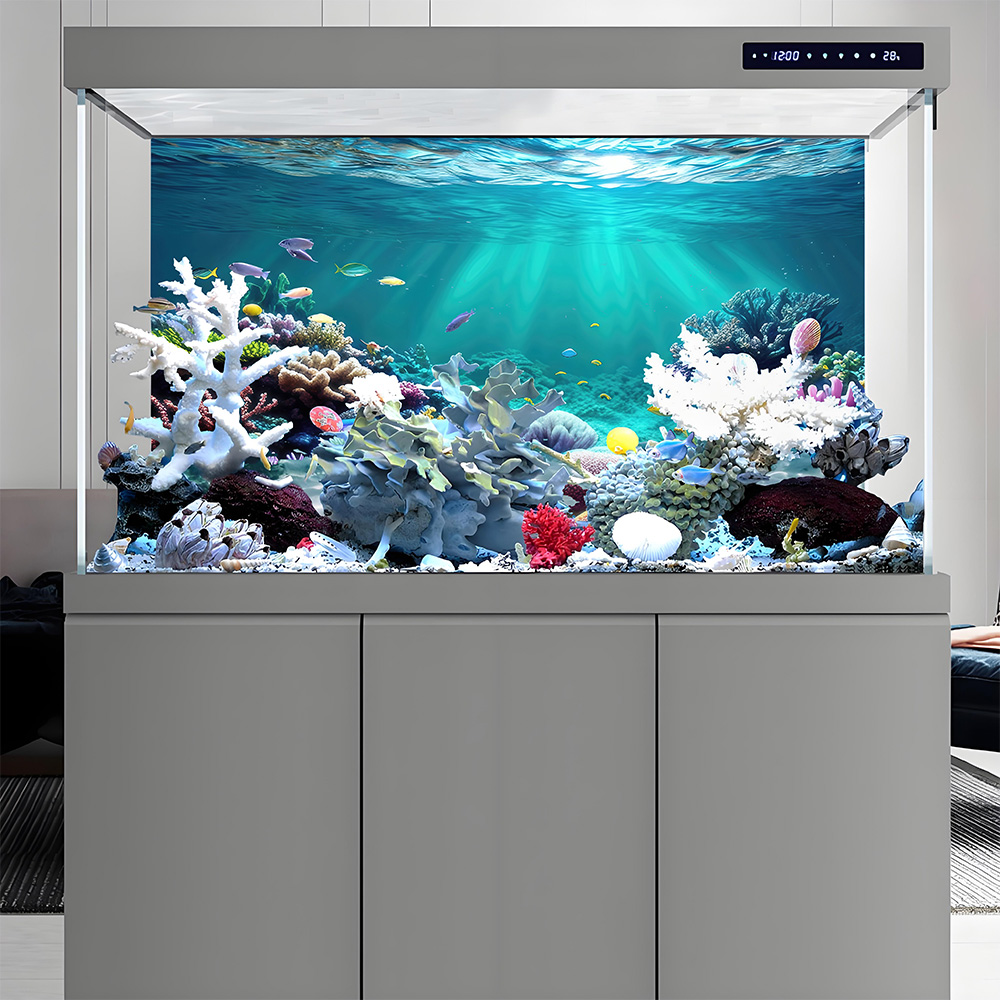 ฉากหลังสำหรับตู้ปลา, ฉากหลังสำ - Aquarium Fish Rainbow บทวิจารณ์และราคา