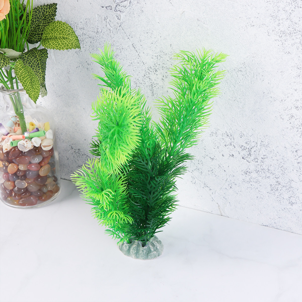 5 ชิ้น หญ้าปลอมเสมือนจริง สำหร - Aquarium Fish Low Maintenance บทวิจารณ์และราคา
