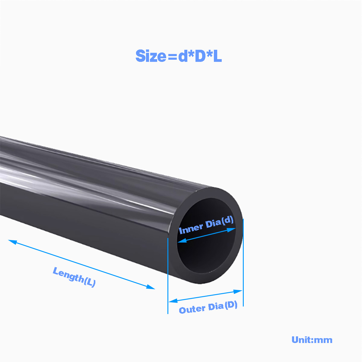 พลาสติก PVC สีดําท่อหลอดกลวง/ถ - Aquarium Fish Real บทวิจารณ์และราคา
