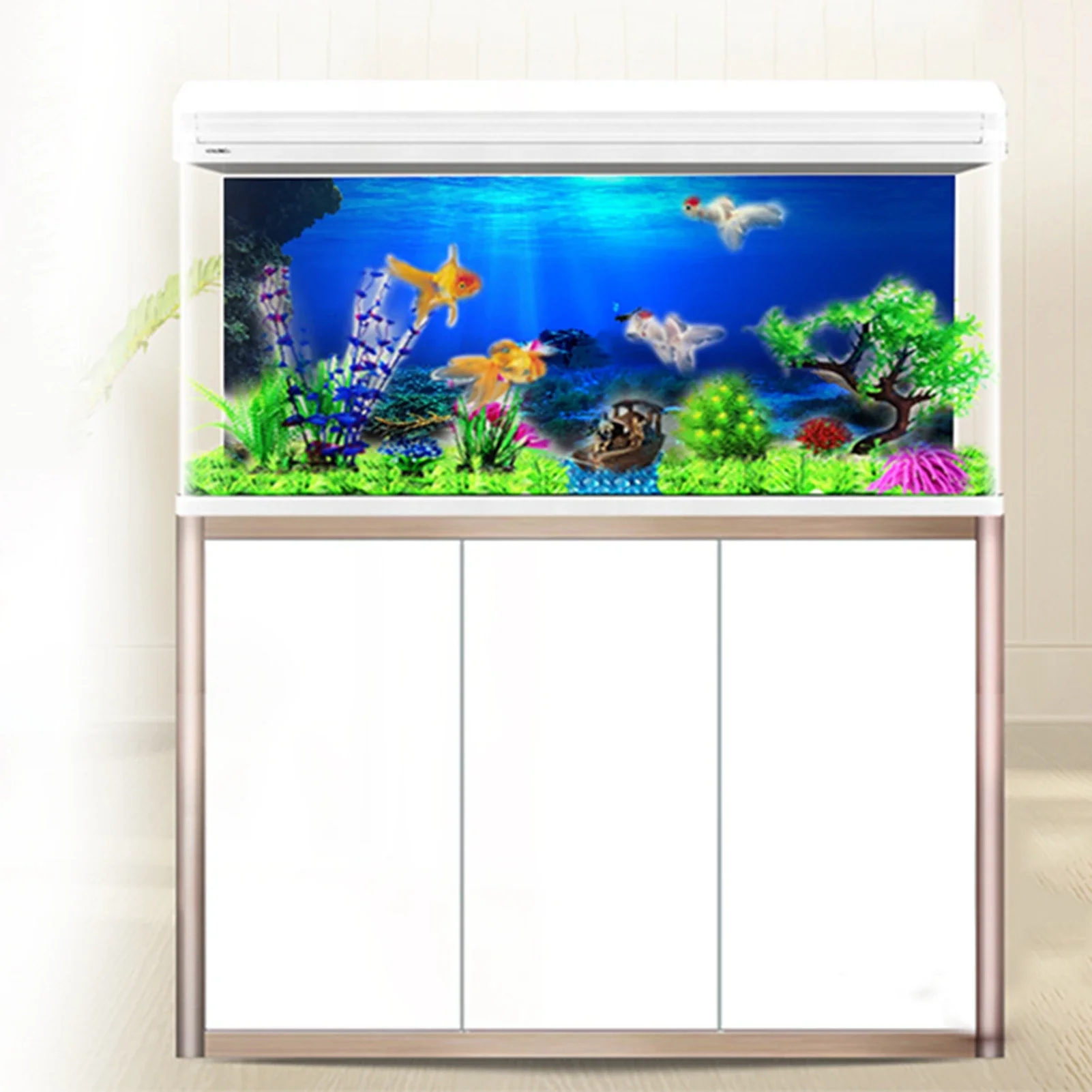 ป่าฝนกล่อง PVC โปสเตอร์ติดตู้ป - Aquarium Fish World บทวิจารณ์และราคา