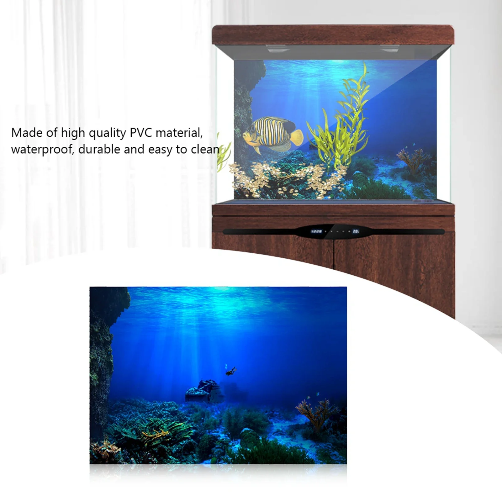 ป่าฝนกล่อง PVC โปสเตอร์ติดตู้ป - Aquarium Fish World บทวิจารณ์และราคา