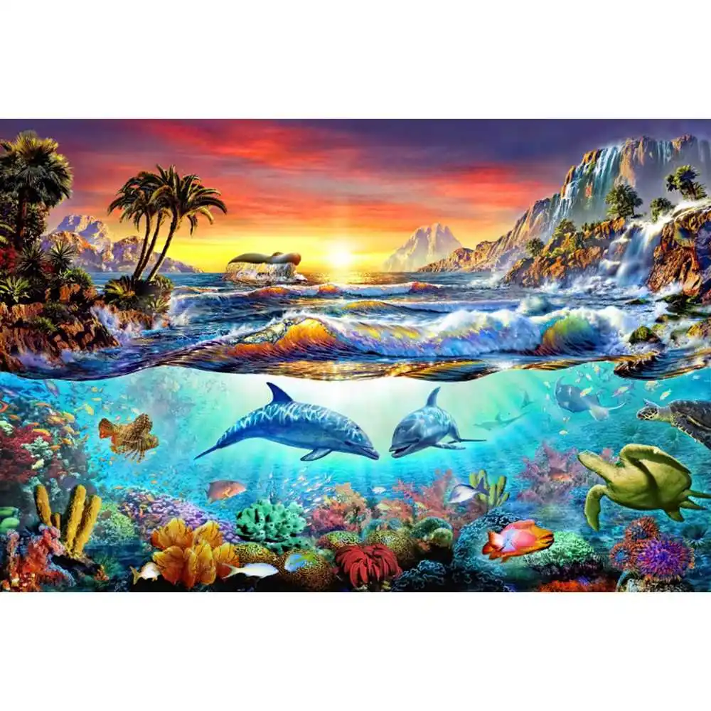 ฉากหลังโลกใต้ทะเล พื้นทะเล มหา - Aquarium Fish World บทวิจารณ์และราคา