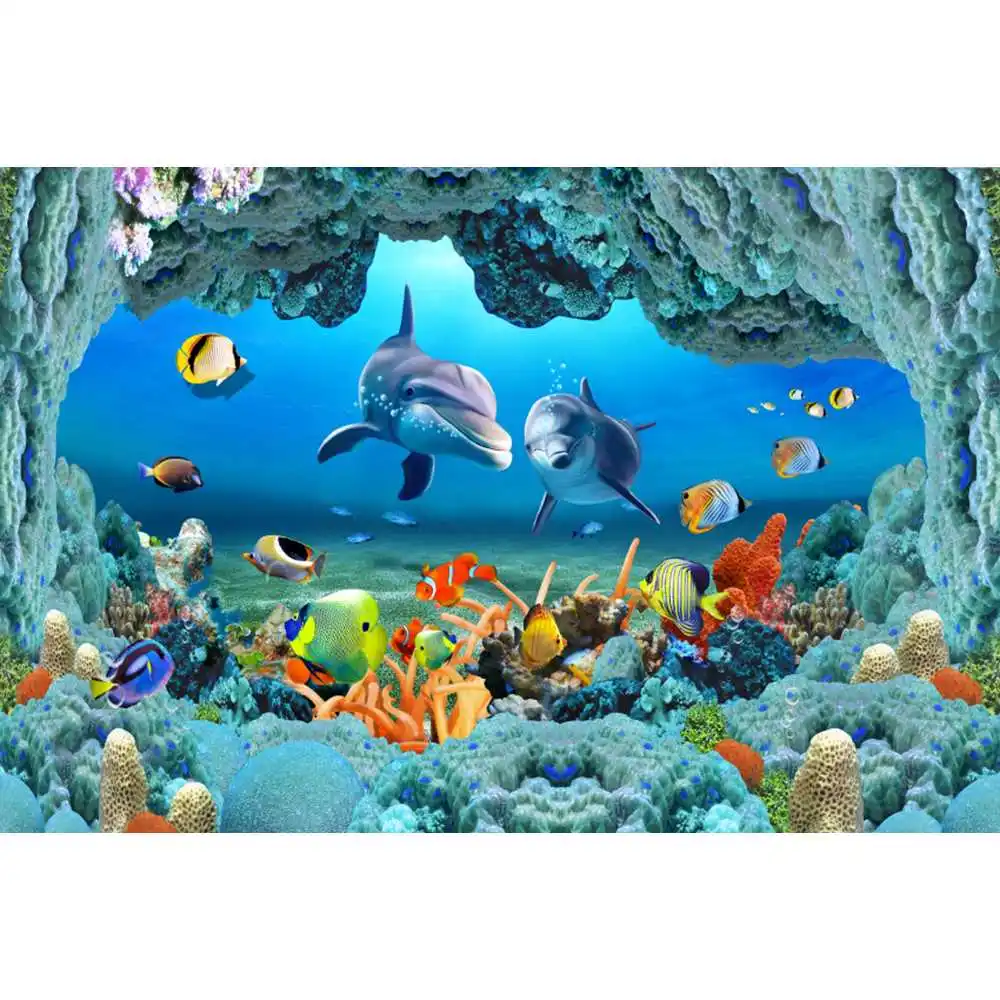 ฉากหลังโลกใต้ทะเล พื้นทะเล มหา - Aquarium Fish World บทวิจารณ์และราคา