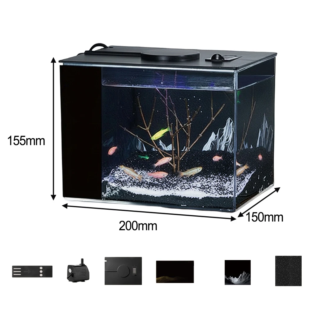 ตู้ปลาแบบหมุนเวียนน้ำในตัว พร้ - Aquarium Fish Home บทวิจารณ์และราคา