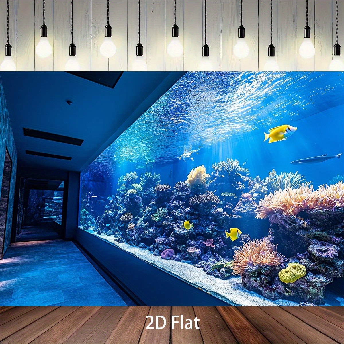 พรมแขวนผนังลายปะการังใต้น้ำสีส - Aquarium Fish Home บทวิจารณ์และราคา