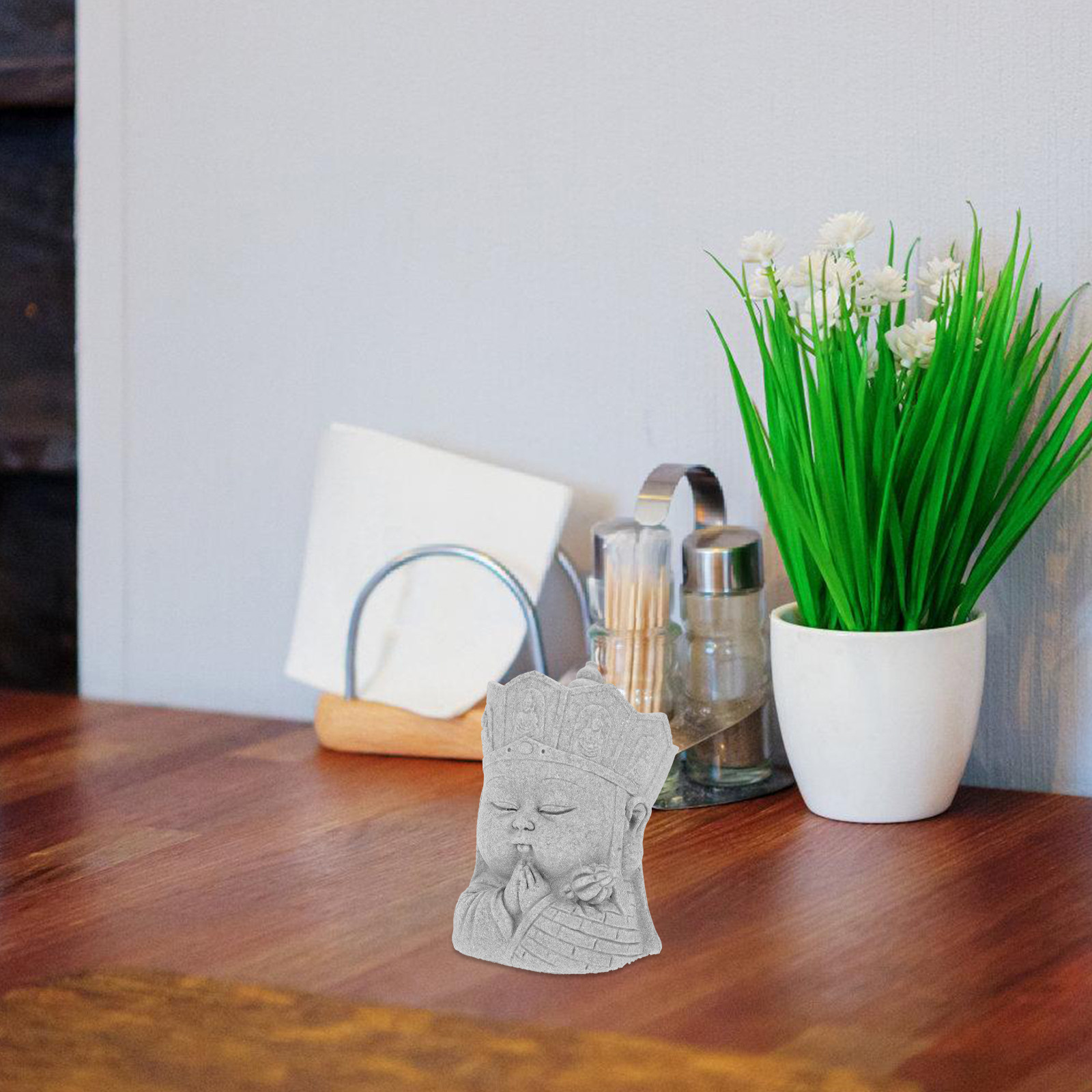รูปปั้นพระพุทธรูปหินทรายขนาดเล - Aquarium Fish Home บทวิจารณ์และราคา