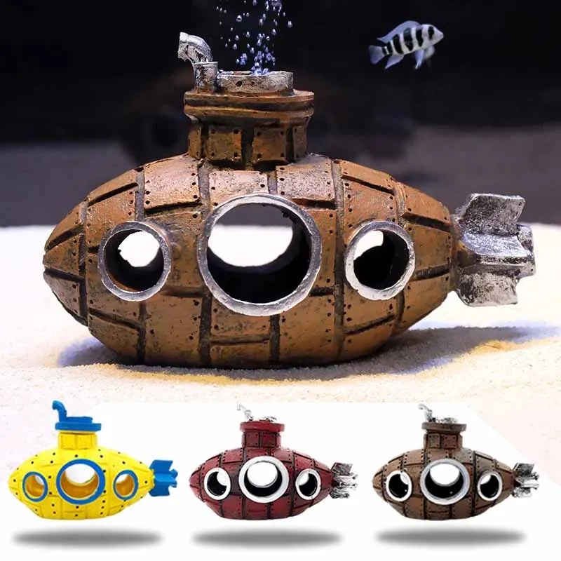 ของตกแต่งเรซิ่นรูปเรือดำน้ำสำห - Aquarium Fish Only บทวิจารณ์และราคา