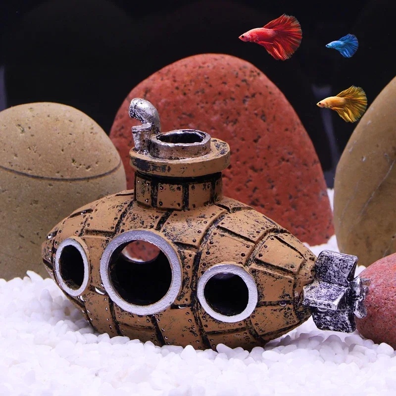 ของตกแต่งเรซิ่นรูปเรือดำน้ำสำห - Aquarium Fish Only บทวิจารณ์และราคา