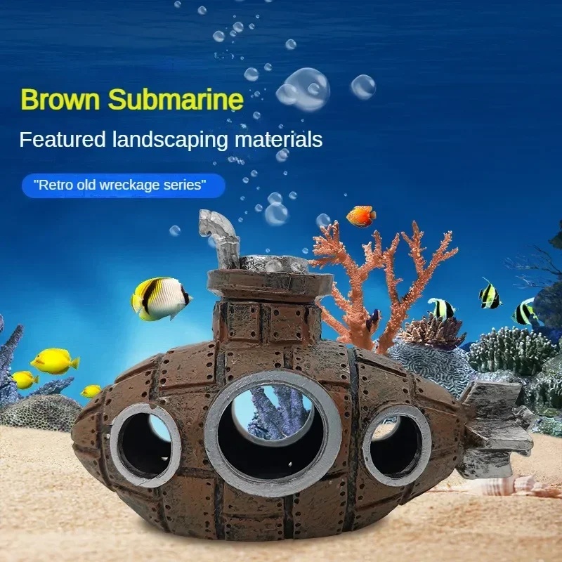 ของตกแต่งเรซิ่นรูปเรือดำน้ำสำห - Aquarium Fish Only บทวิจารณ์และราคา