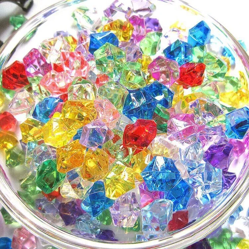 200 PCS อัญมณีอะคริลิคหินสีสัน - Aquarium Fish Real บทวิจารณ์และราคา